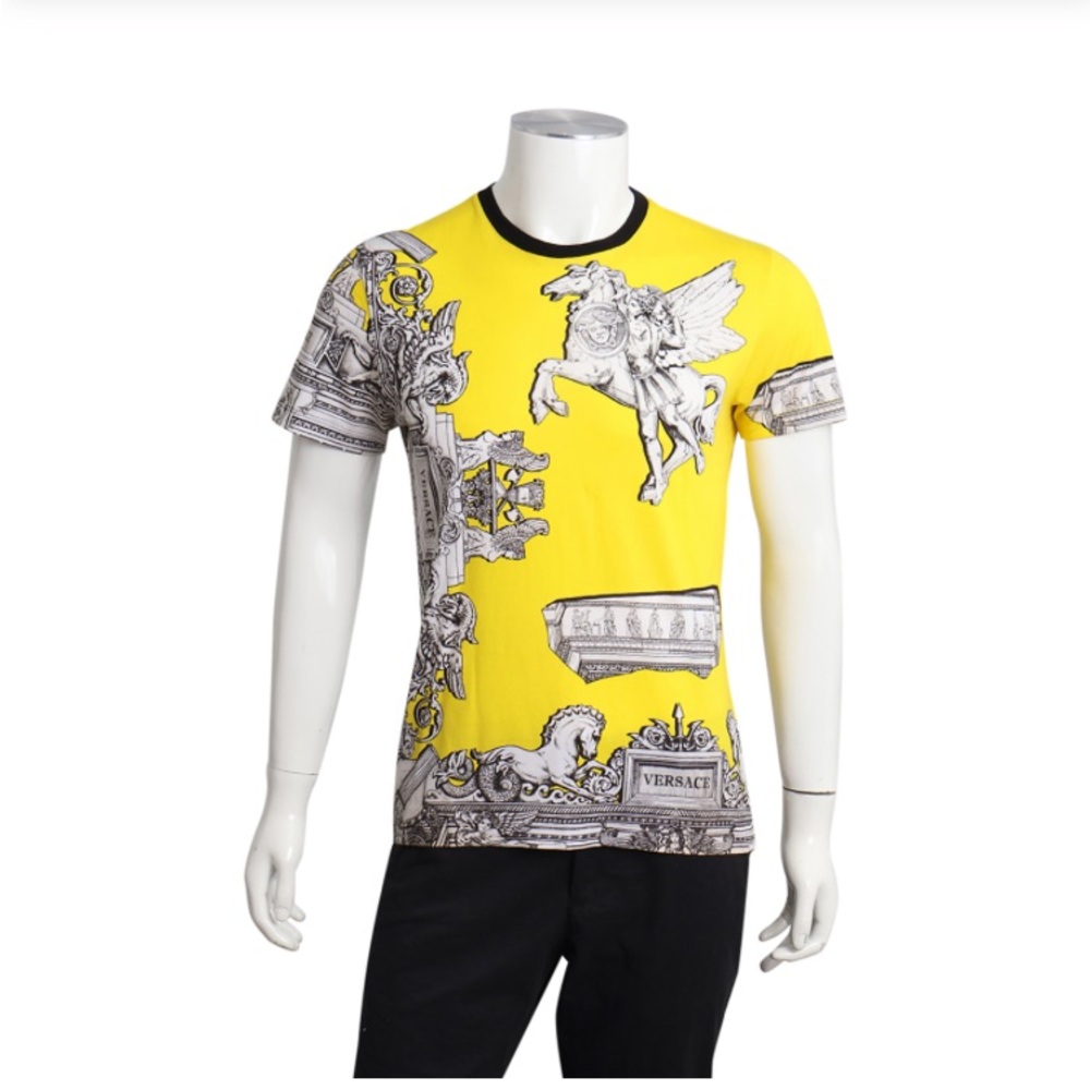 Versace Yellow and Black Shirt